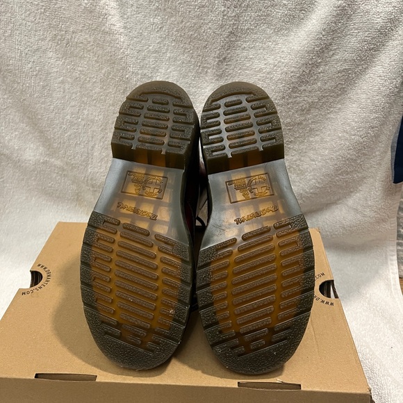 Dr. Martens Burgundy Lace Up Boots - Picture 6 of 7